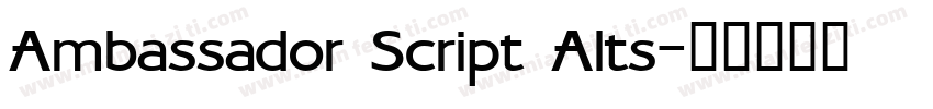 Ambassador Script Alts字体转换